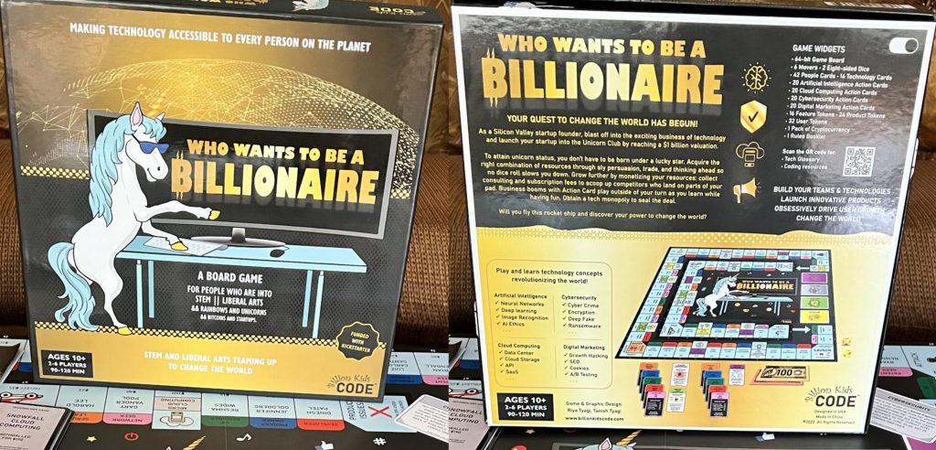 Billion Kids Code. Her Computing. Who Wants To Be A Billionaire Board Game